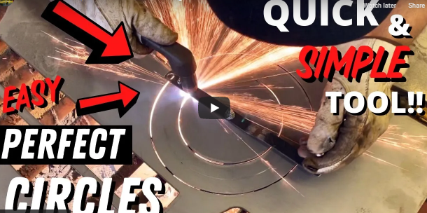 Metal Fabrication Tech: How To Make A QUICK + EASY Circle Cutting Guide For Your PLASMA CUTTER!!