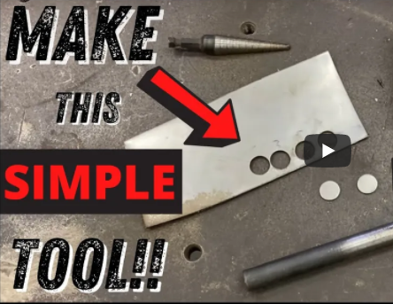 Sheet Metal Fabrication How To: Filling Holes in Sheet Metal EASY with This Simple Tool YOU Can Make At Home!!