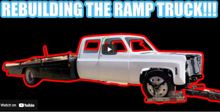 Finnegan’s Garage: The Original OG Ramp Truck Is Out Of Paint And Going Back Together!