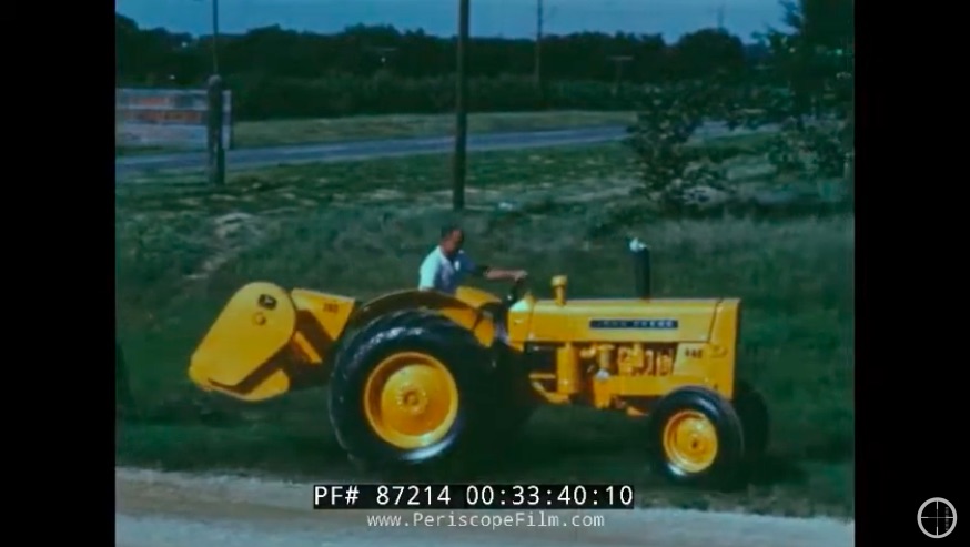 Yellow Fellows: This 1960 John Deere Film Profiles Their Industrial Tractors As Well As The Cool Attachments and Add Ons!