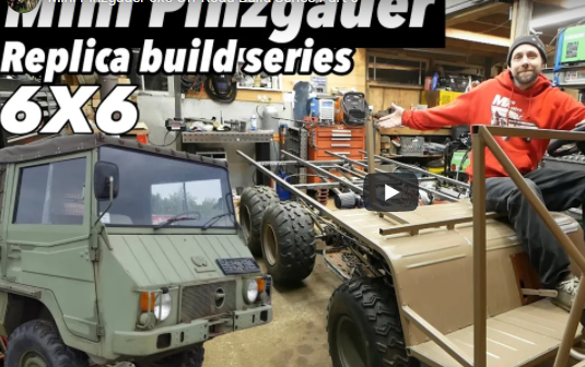 Mini Pinzgauer 6×6 Build: A Cab Forward Side By Side UTV That Will Have Everyone Wanting One