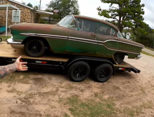 Puddin Gets A Bitchin 1958 Pontiac Chieftain Running After Sitting For 40 Years