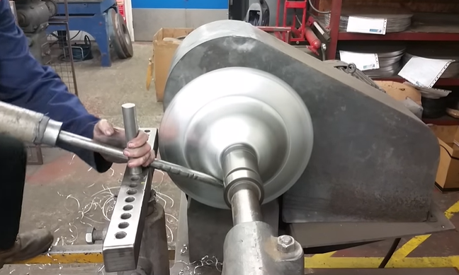 Spun Aluminum Disc Demo: It’s Amazing What Simple Tools Will Do To A Spinning Disc Of Aluminum