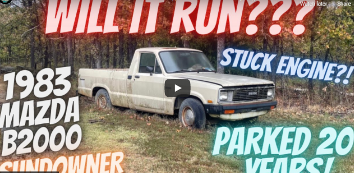 Puddin’s New Project: ABANDONED 1983 Mazda B2000! WILL IT RUN?!? ((CHEAP Minitruck Project)).