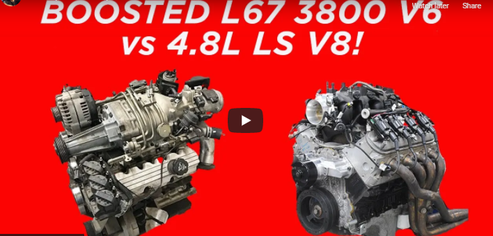 CHEAP, JUNKYARD, BOOSTED SWAP MOTORS. L67 3800 V6 VS 4.8L LS! WHO MAKES MORE STOCK & WITH MODS?