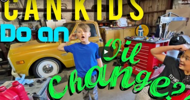 Can A Couple Of Kids Do An Oil Change? Watch And Find Out In This Latest Video From Flying Sparks Garage. Could You Have Done Better At Their Age?