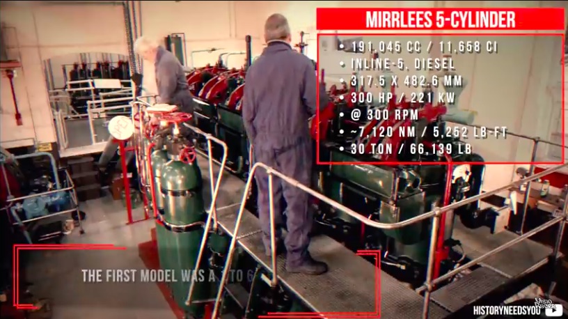 Five in A Row To Make It Go: This Video Looks At The Largest Five Cylinder Engines In The World