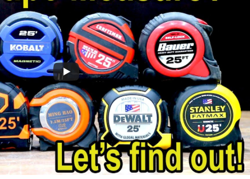 Best Tape Measure Brand? Milwaukee, DeWalt, Stanley, Craftsman, Klein  Tools 