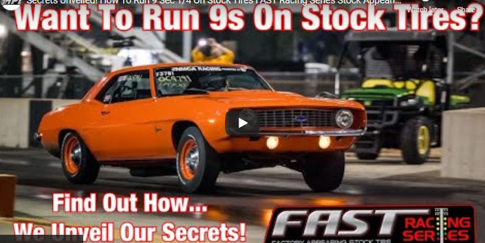 Secrets Unveiled! How To Run 9 Sec 1/4 On Stock Tires FAST Racing Series Stock Appearing ZL1 Camaro