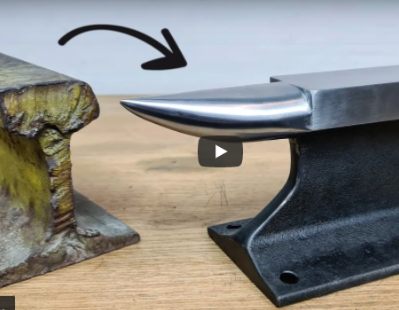 Turning A Railroad Track Into An Anvil! Simple & Easy DIY – Homemade Anvil