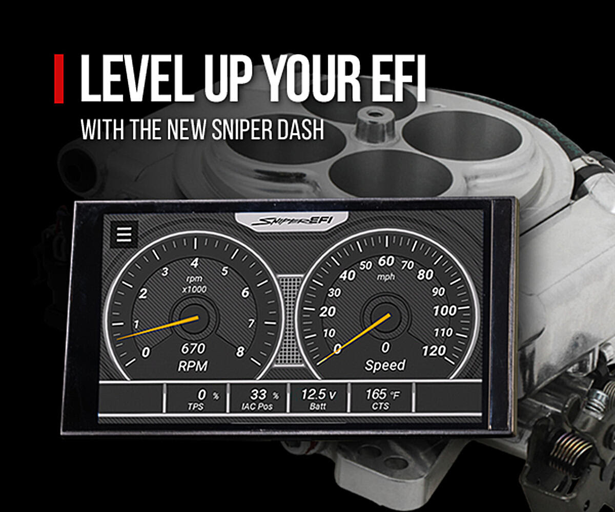 Upgrade Your Holley Sniper EFI With The New 5 Inch Digital Dash And Gauges