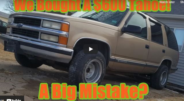 Liggett Bought A Wrecked 1999 Tahoe K1500 For $600! What’s The Plan?