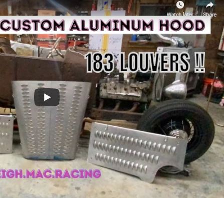 Punching Louvers In An Aluminum Hood! Louvers Rule, And Technically You Can Do Them Yourself!