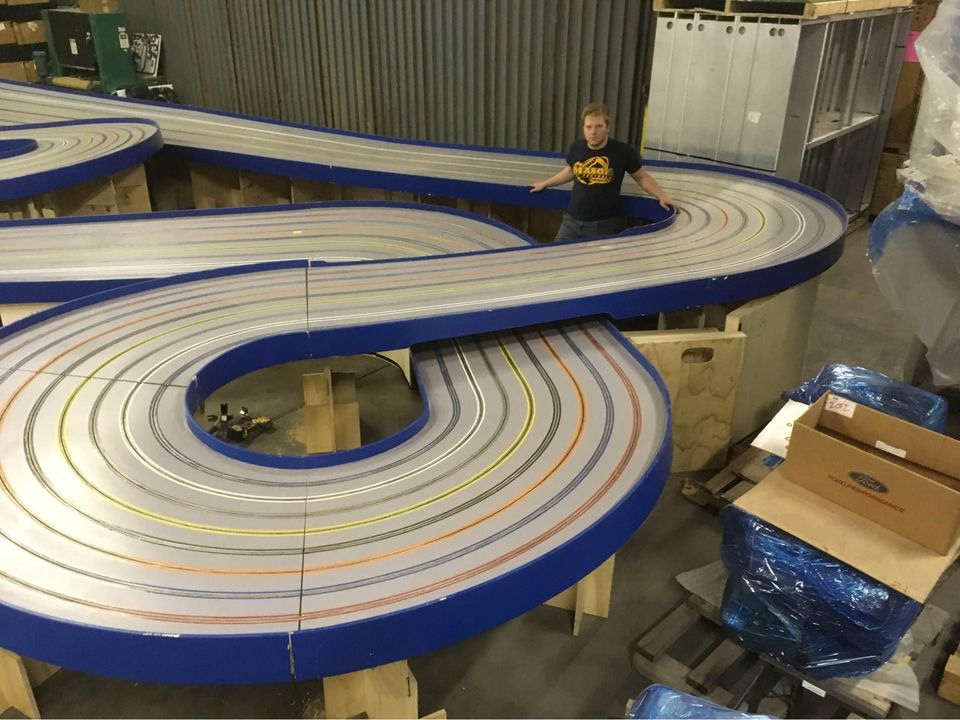 Routed slot car track best sale for sale