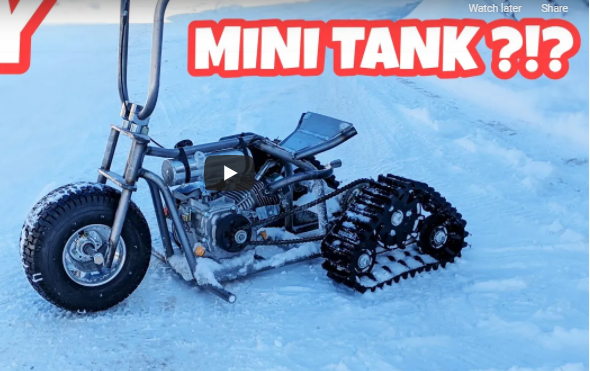 Pit Trike Build Part 5: Tank Tracks Out Back! Okay Now This Is Getting Real Fun!