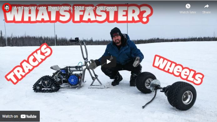 Pit Trike Top Speed Runs: Tracks Or Wheels, Which Ones Are Faster On The White Stuff?