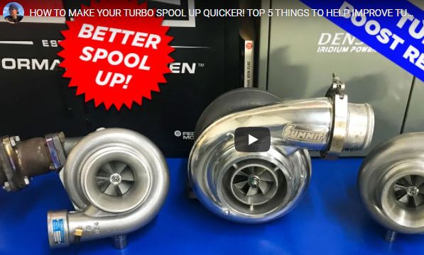 HOW TO MAKE YOUR TURBO SPOOL UP QUICKER! TOP 5 THINGS TO HELP IMPROVE TURBO BOOST RESPONSE!