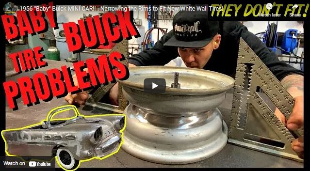 The Make It Kustom Miniature 1956 Buick Project Continues! Modifying The Wheels For Wide Whites