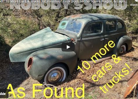 “As Found!” 10 More Cars & Trucks Found For Inventory At Nobody Else’s Auto! 1939 Ford, Torino Squire Wagon, El Camino & Caprice Cop Car!