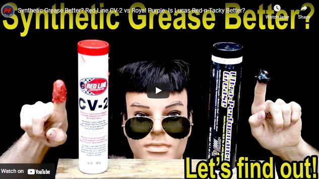 Is Synthetic Grease Better Than Lucas Red And Tacky? Red Line CV-2 And Royal Purple Give It Their Best