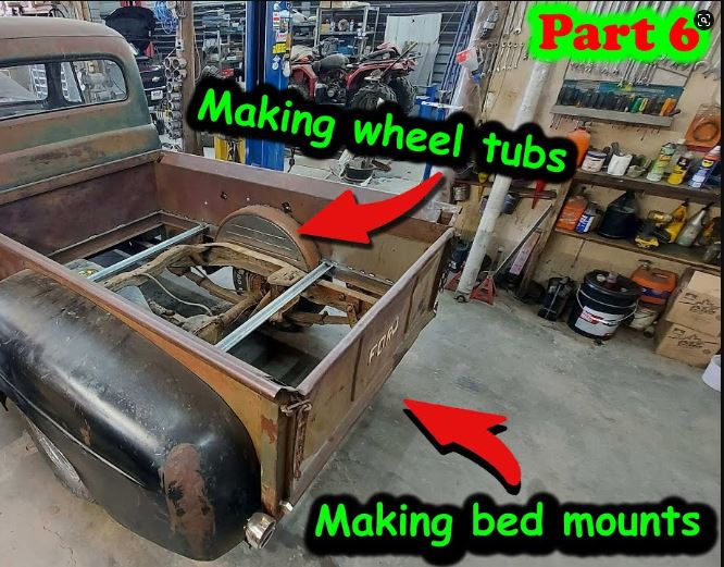 Half Ass Kustoms 1951 Ford Pickup Project: Mounting The Bed, The Tailgate And The Lights To Get This Thing Looking Like A Truck