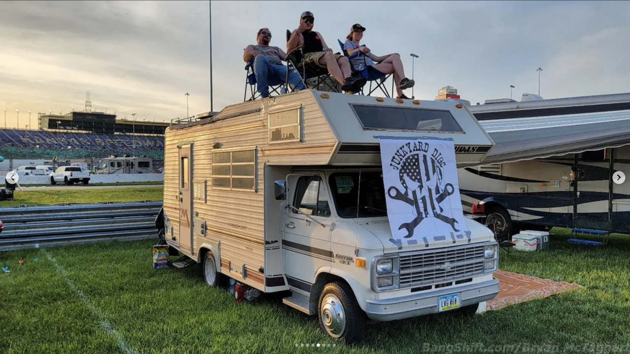 Unhinged: Cheap-Ass Camping In The Infield At Kansas With Junkyard Digs!