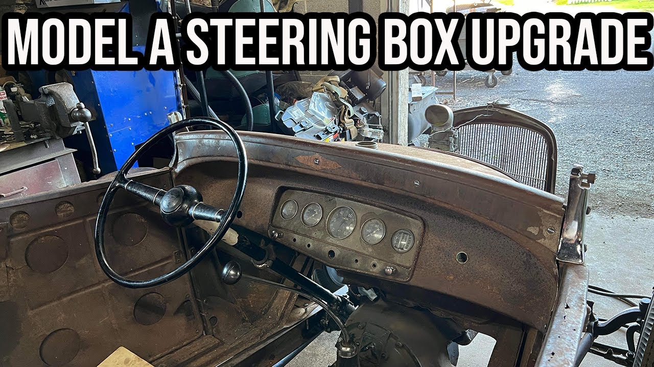 Iron Trap Model A Shop Truck: How To Install a 1933/34 Ford Steering Box In A Model A Hot Rod!