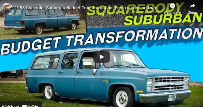 1988 Chevrolet Suburban Budget Transformation! Fresh Stance And Wheels For The Old Squarebody Burb!