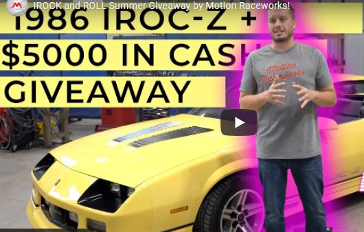 Win This IROC Camaro! IROCK and ROLL Summer Giveaway by Motion Raceworks!