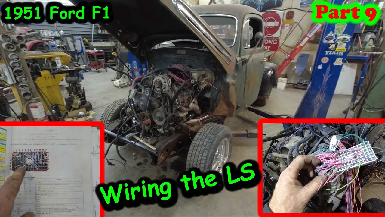 Half Ass Kustoms 1951 Ford Pickup Project: Wiring Up The LS Swap And Trying To Make A Column Shifter Work