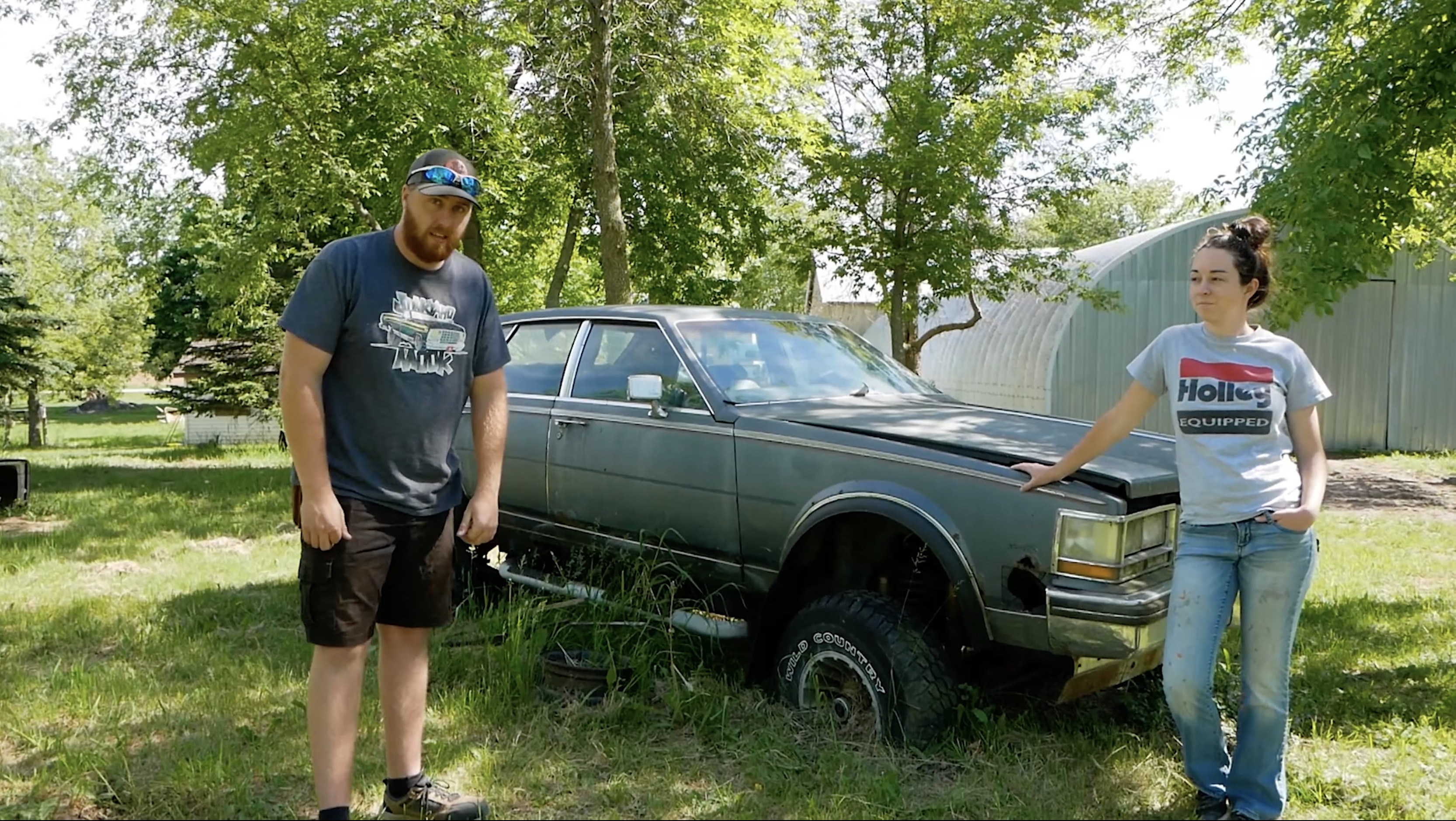 BangShift.com I Now Pronounce You Bronco And Cadillac: Junkyard Digs