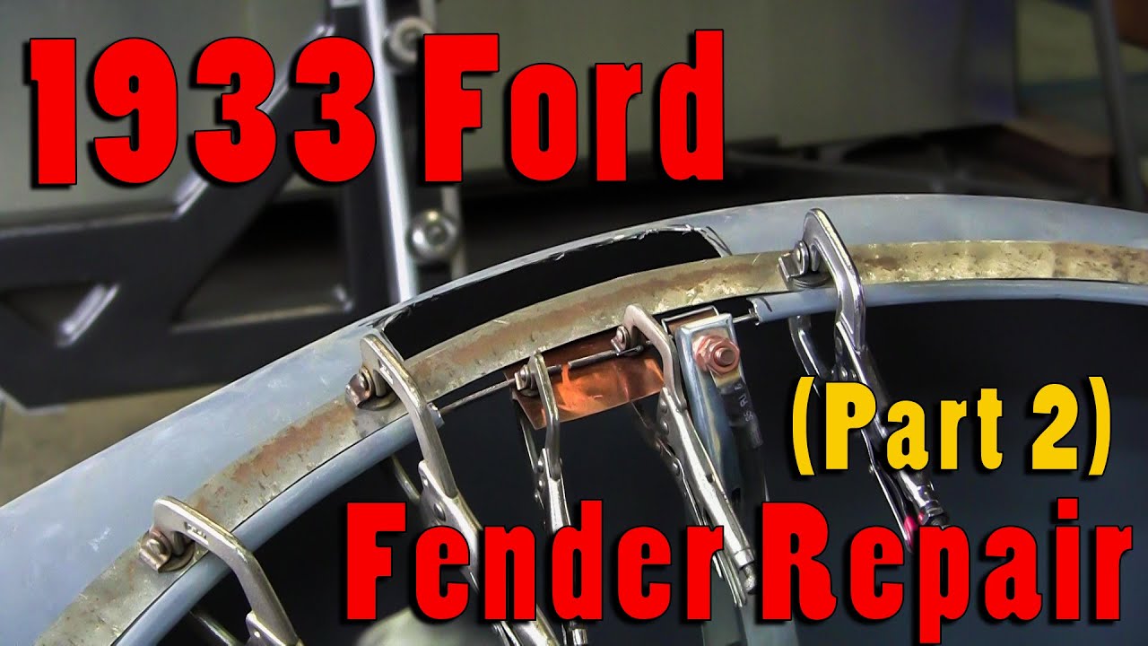 Sheet Metal Fabrication: Repairing Previously Repaired 1933 Ford Fenders Part 2