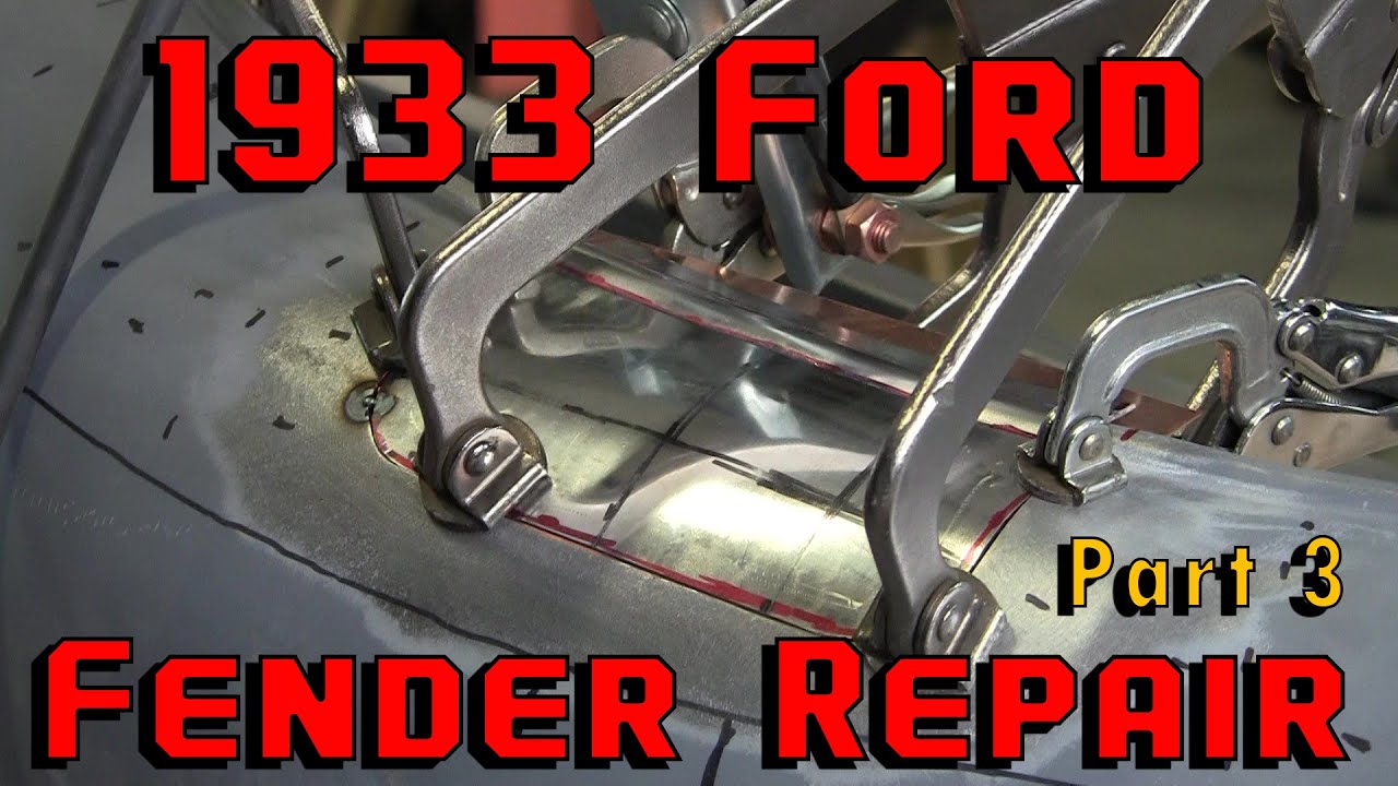 Sheet Metal Fabrication: Repairing Previously Repaired 1933 Ford Fenders Part 3