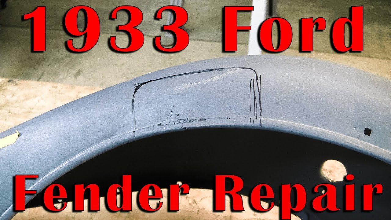 Sheet Metal Fabrication: Repairing Previously Repaired 1933 Ford Fenders Part 1