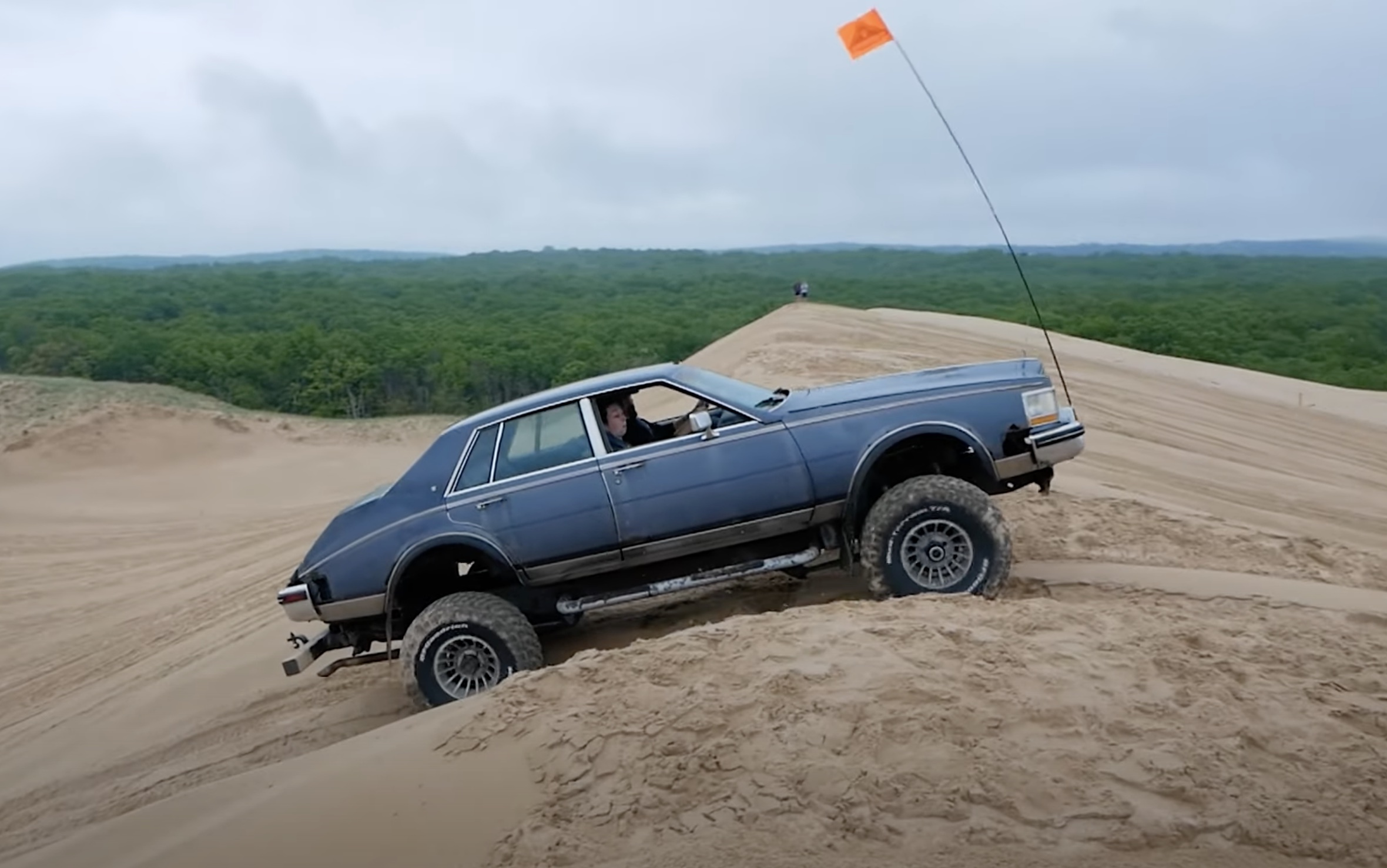 Sand Skipper: Junkyard Digs Takes The Cadillac/Bronco Trar Out To The Silver Lake Sand Dunes