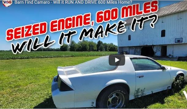 Will It Run? Barn Find 3rd Gen Camaro. Will It Make A 600 Mile Trip Home?