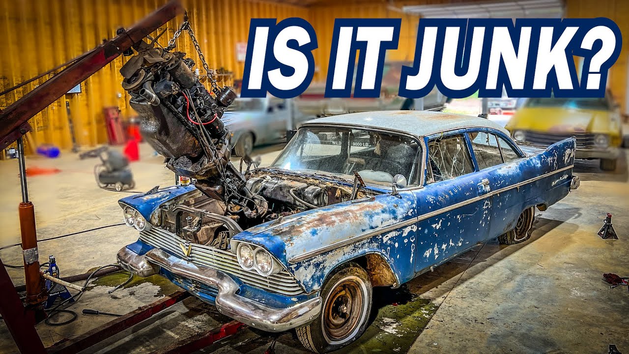 Barn Find 1958 Plymouth: Let The Engine Teardown Begin! Is It Too Far Gone?