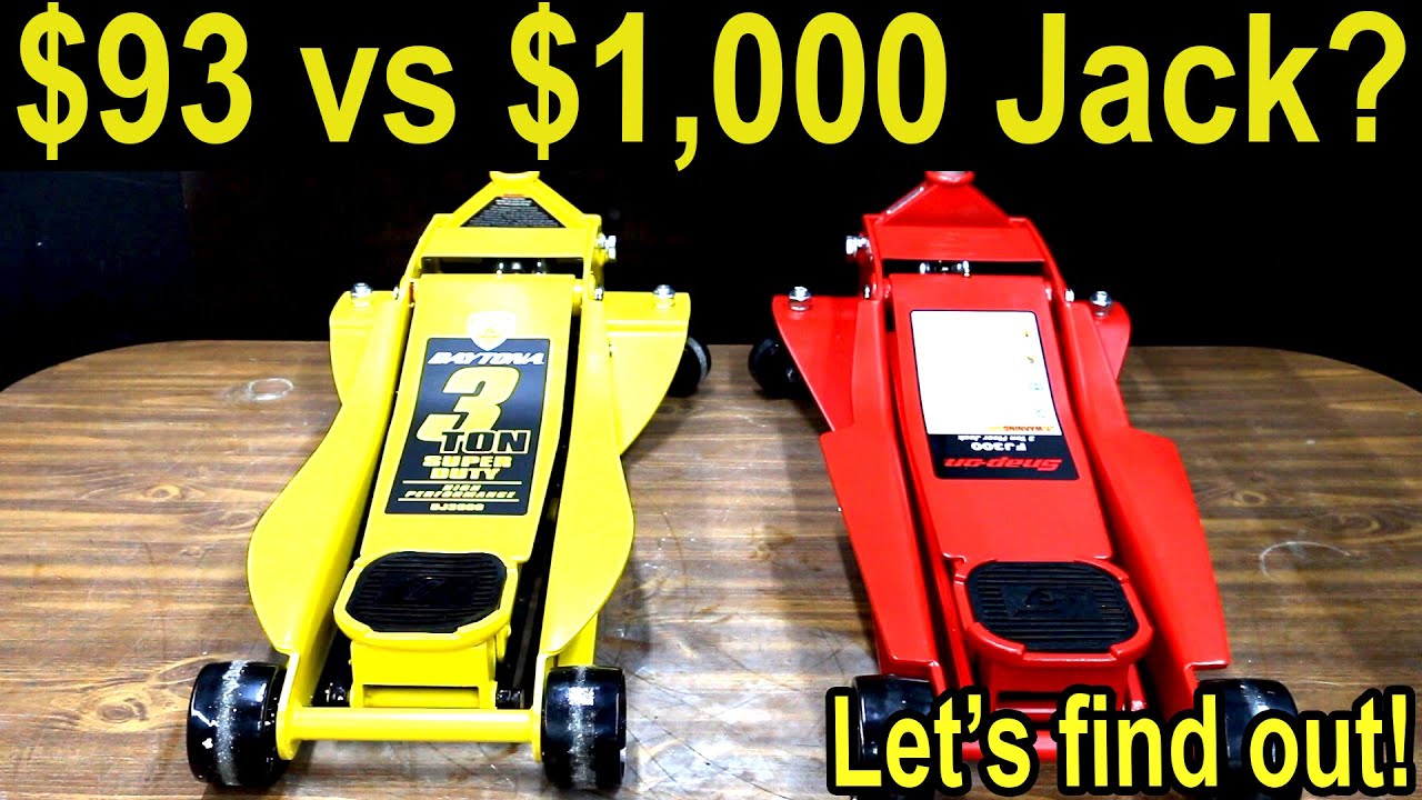 Who Make The Best Floor Jack? $1000 Snap On vs Daytona, Pittsburgh, Arcan, Black Jack, ESCO, Husky, Maasdam