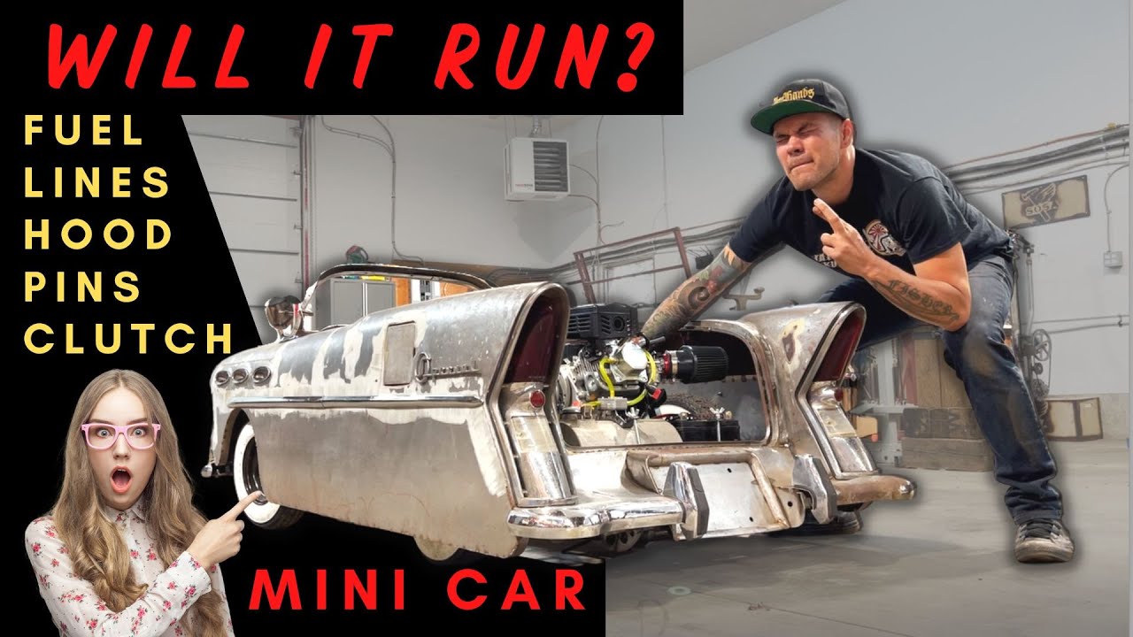 The Make It Kustom Mini 1956 Buick Project: It Runs! Plus Fabricating A Bunch Of Stuff To Hold The Body Down!