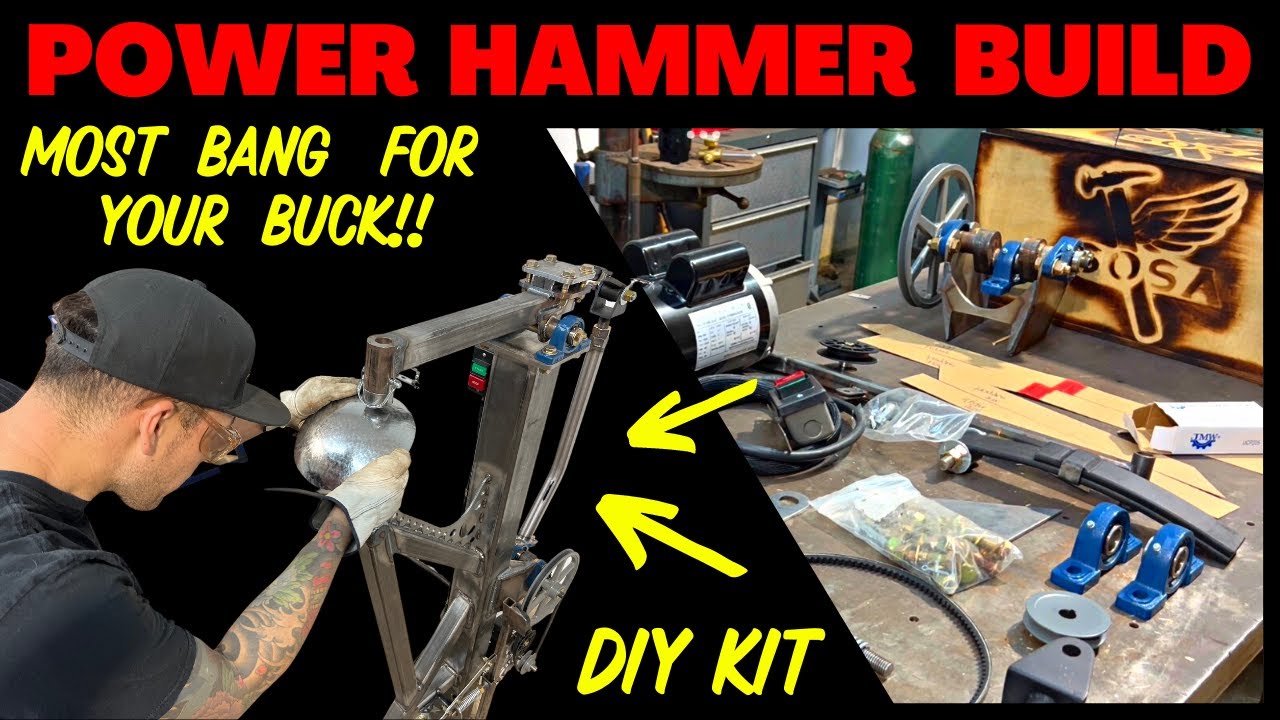 COMPLETE Power Hammer Build!! Make It Kustom Assembles A Shape-O-Matic Builders Kit by Sosa Metalworks