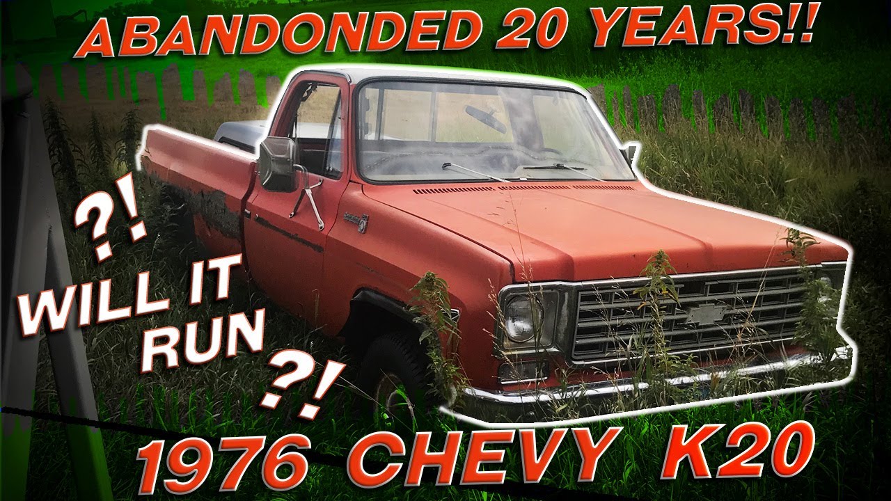 1976 Chevrolet Scottsdale 4X4! Abandoned for 20 years! Will it Run?!? Mortske’s K20 Squarebody Revival!