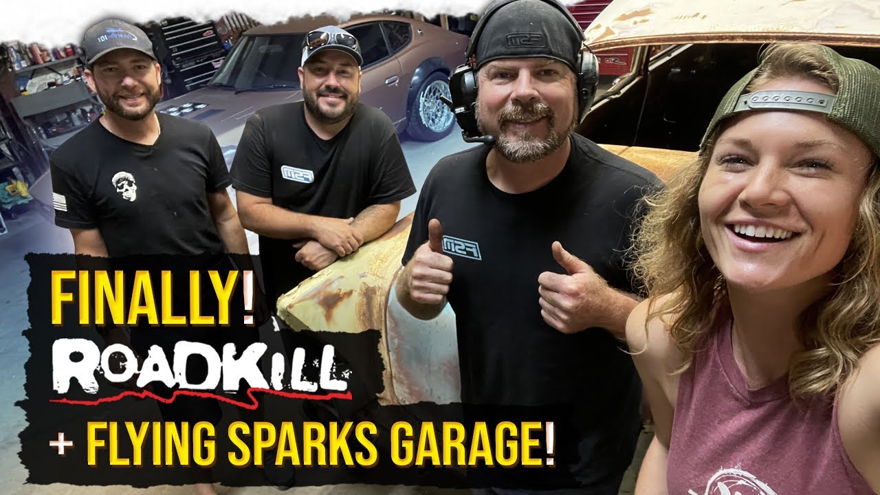 “Filming Roadkill at our shop!” Flying Sparks Garage Is On It!