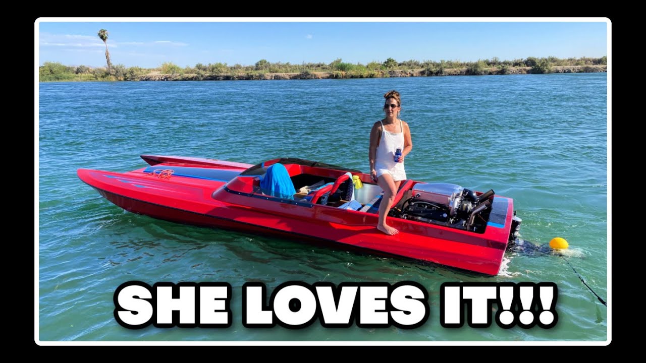 Finnegan Takes Wifey’s Boat To Hot Rod Boat Heaven And Flogs The Crap Out Of It!