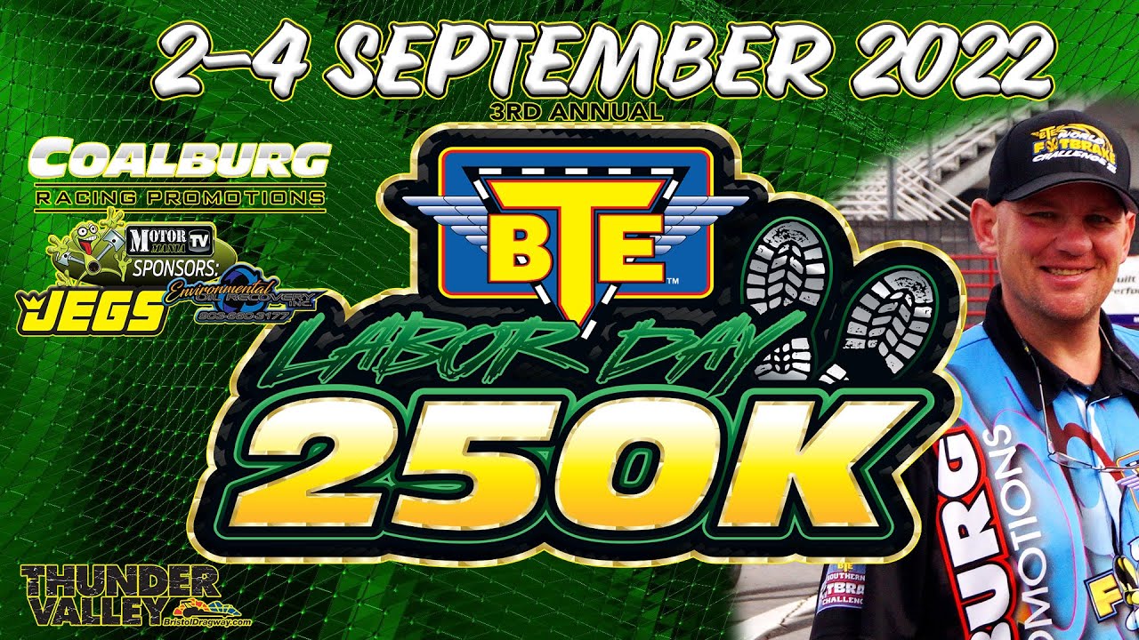 FREE LIVE BRACKET RACING: The BTE Labor Day $250K Is On! The Richest Footbrake Purse In History!