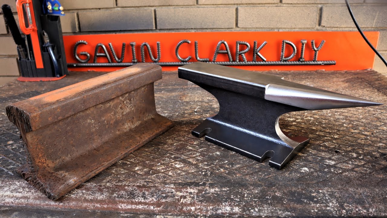 DIY Shop Tool: Turning A 16 inch Long Chunk Of Railroad Track Into An Anvil For Your Shop