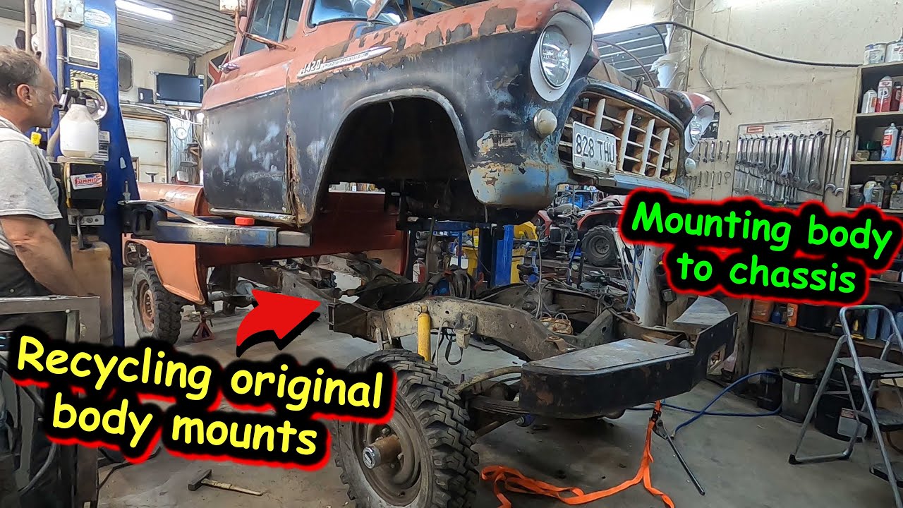 Halfass Kustoms 1955 Chevrolet NAPCO 4×4 Project: Recycling Body Mounts And More To Make This Whole Thing Work