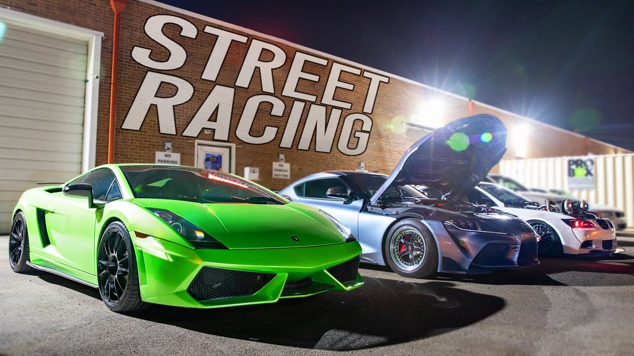 Street Racing with Lambos, Bikes and MORE! (700-1500HP Street Cars)