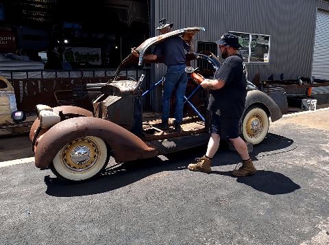 Part 1: The Backyard Builds 1936 Ford Goes From 5 Windows To 3 Windows. Chopping It Up For A Cooler Look.