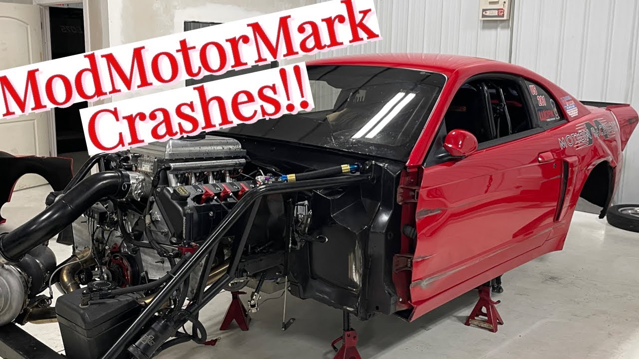 Mod Motor Mark, Owner Of The More Chains Than Brains Mustang, Crashes The Car At Mooresville