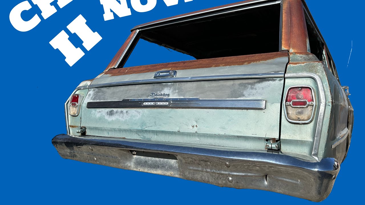 New Junkyard Inventory! 1964 Chevrolet Chevy II Nova Station Wagon! Cool Car With A Roof Rack!